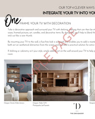 FREE RESOURCE - 4 WAYS TO INTEGRATE YOUR TV INTO YOUR HOME