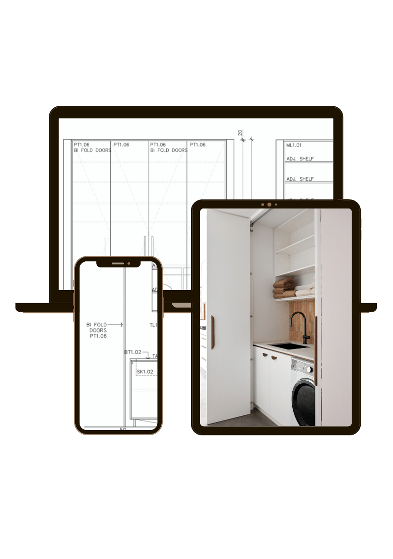 Interior Detail Plans – Laundry – Plans, Elevations & 3D